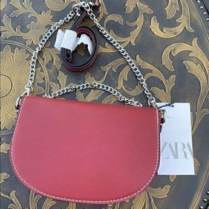 ZARA Oval crossbody bag chain strap 7679/004